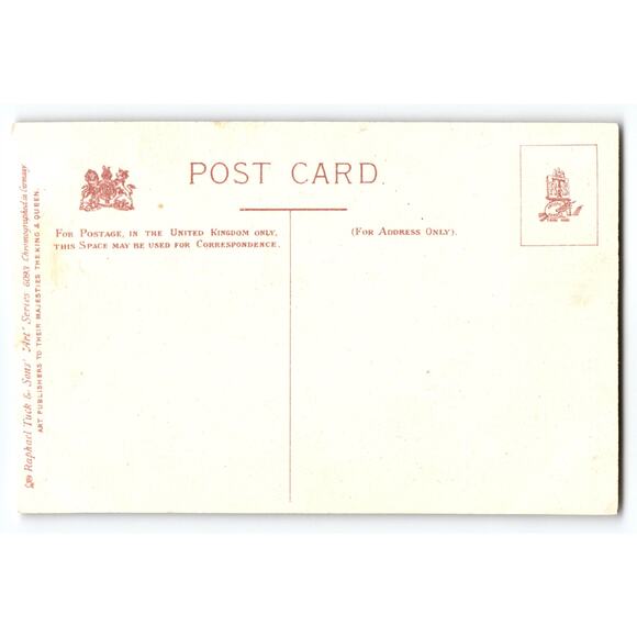 Vintage Little Snow White & Seven Dwarfs Raphael Tuck Postcard 1900s - Picture 2 of 2